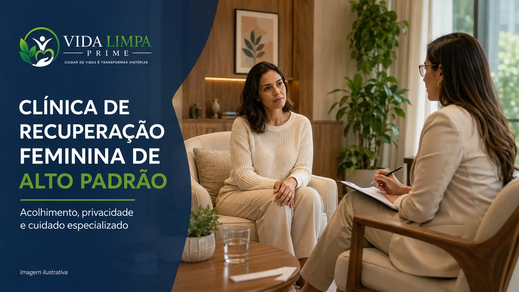 Clínica de recuperação feminina para famílias de Ribeirão Pires